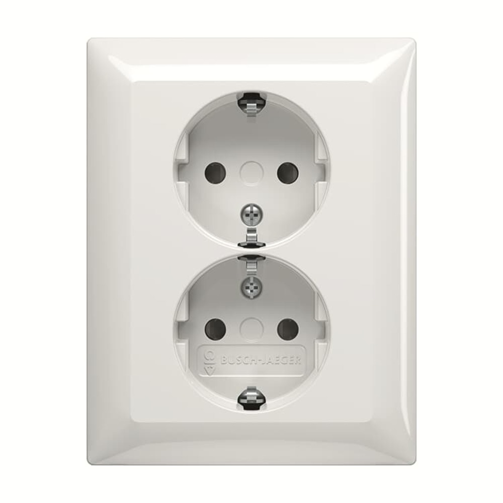 BASIC55 2-GANG SOCKET OUTLET WITH COVER PLATE